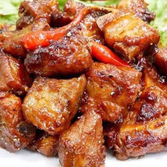 Sườn heo chiên mắm